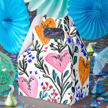 Zoete Bloemhartencadeauverpakking