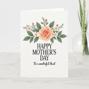 Zoete Bloemrijke Tantes Dag Kaart