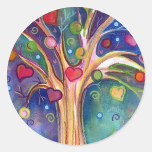 zoete boom ronde sticker