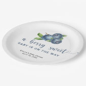 Zoete bosbessen papieren bordje (Gekanteld)