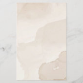 Zoete bruine waterverf teddybeer Baby shower (Achterkant)