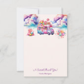 Zoete Budget CandyLane Kid's Verjaardagssticker Bedankkaart (Voorkant)
