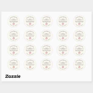Zoete Cake Bakkerij Chocolade Koek Ingridiënten Ronde Sticker