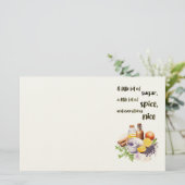 Zoete cake ontwerp briefpapier (Staand voorkant)