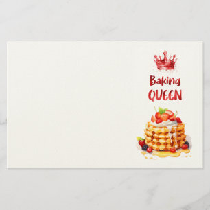 Zoete cake ontwerp briefpapier
