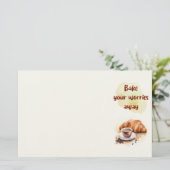 Zoete cake ontwerp briefpapier (Staand voorkant)