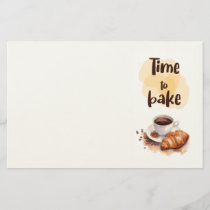 Zoete cake ontwerp briefpapier