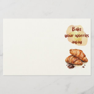 Zoete cake ontwerp briefpapier