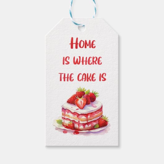 Zoete cake ontwerp cadeaulabel (Voorkant)