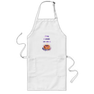Zoete cake ontwerp lang schort