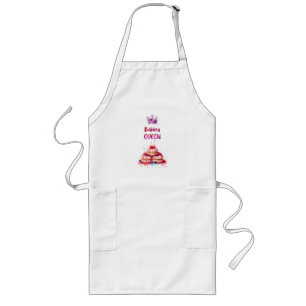 Zoete cake ontwerp lang schort