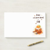 Zoete cake ontwerp post-it® notes (Op bureau)