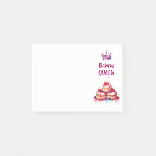 Zoete cake ontwerp post-it® notes (Voorkant)