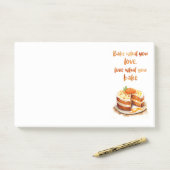 Zoete cake ontwerp post-it® notes (Op bureau)