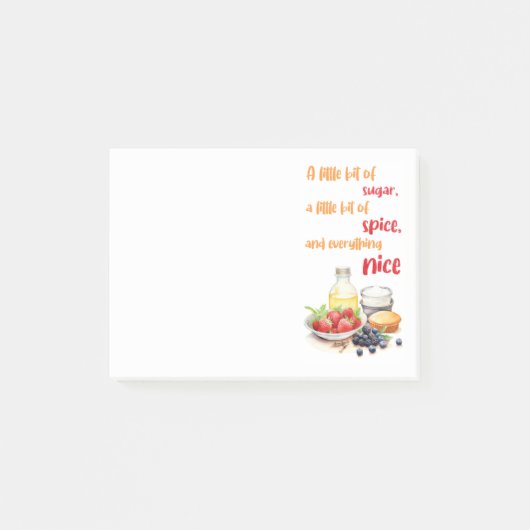 Zoete cake ontwerp post-it® notes (Voorkant)