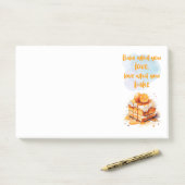 Zoete cake ontwerp post-it® notes (Op bureau)