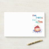 Zoete cake ontwerp post-it® notes (Op bureau)