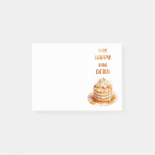 Zoete cake ontwerp post-it® notes (Voorkant)