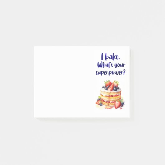 Zoete cake ontwerp post-it® notes (Voorkant)