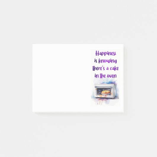 Zoete cake ontwerp post-it® notes (Voorkant)