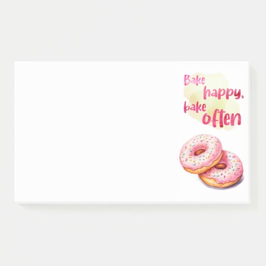 Zoete cake ontwerp post-it® notes (Voorkant)