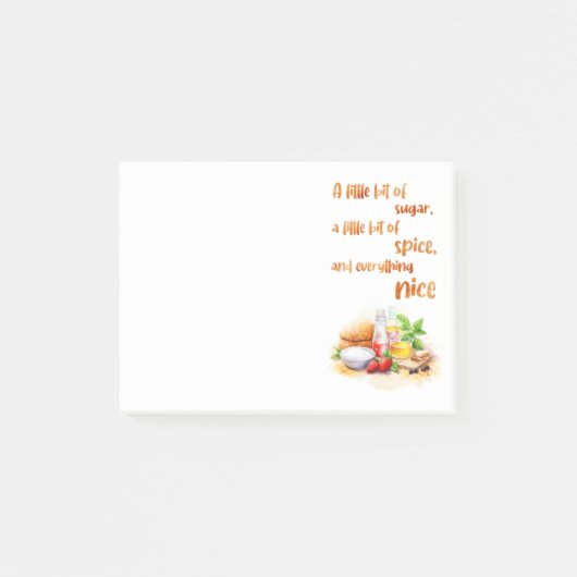 Zoete cake ontwerp post-it® notes (Voorkant)