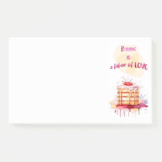 Zoete cake ontwerp post-it® notes (Voorkant)