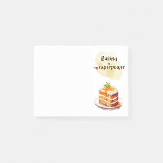 Zoete cake ontwerp post-it® notes (Voorkant)