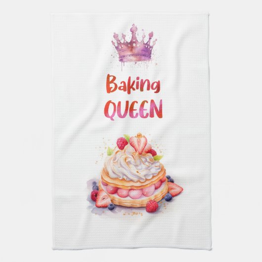 Zoete cake ontwerp theedoek (Verticaal)