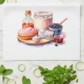 Zoete cake ontwerp theedoek (Gevouwen)