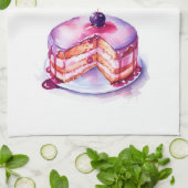 Zoete cake ontwerp theedoek (Gevouwen)
