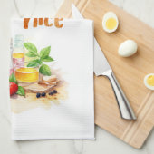 Zoete cake ontwerp theedoek (Quarter Fold)