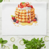 Zoete cake ontwerp theedoek (Gevouwen)