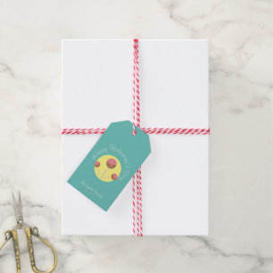 Zoete Cake Pop Valentijnsdag Roze Teal Cadeaulabel