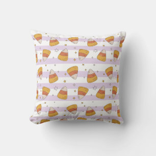Zoete Candy Corn & Stars Halloween Patroon Kussen
