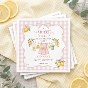 Zoete Citroen Baby Shower Servet