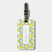 Zoete citroenen gele zomer. bagagelabel (Voorkant verticaal)