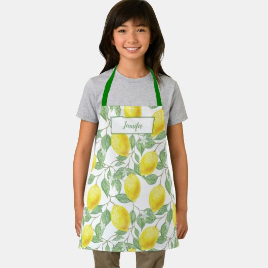 Zoete citroenen gele zomer. schort (Insitu)