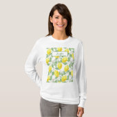 Zoete citroenen gele zomer. t-shirt (Voorkant volledig)