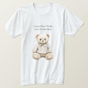 Zoete Crème Teddybeer in Trui T-shirt