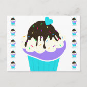 Zoete Cupcake Briefkaart (Voorkant)