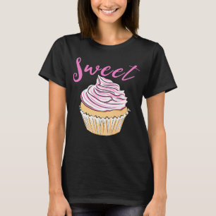 Zoete Cupcake Ik Hou Van Bakken Roze Glazuur Bakke T-shirt
