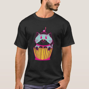 Zoete Cupcake Kat Muffin T-shirt