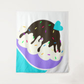 Zoete Cupcake Wandkleed (Voorkant)