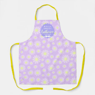 Zoete Daisy Baby Pastel Paars Geel Schort