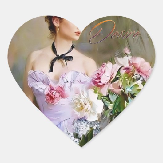 Zoete Dames Hart Stickers (Voorkant)