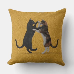 Zoete dansende katten kussen