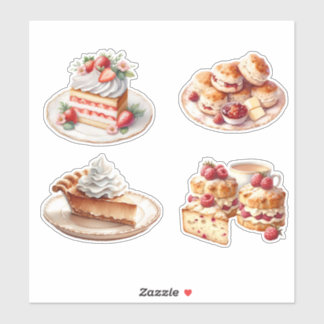 Zoete Dessert Behandelingen Vinyl Sticker