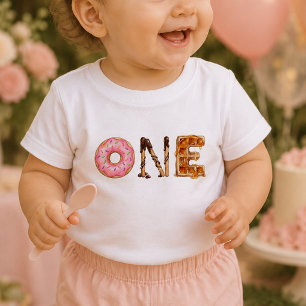 Zoete Dessert Eén Baby Eerste Verjaardag T-Shirt  