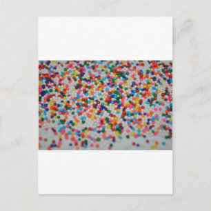 Zoete Dessert Regenboog Patroon Cake Cupcake Kunst Briefkaart
